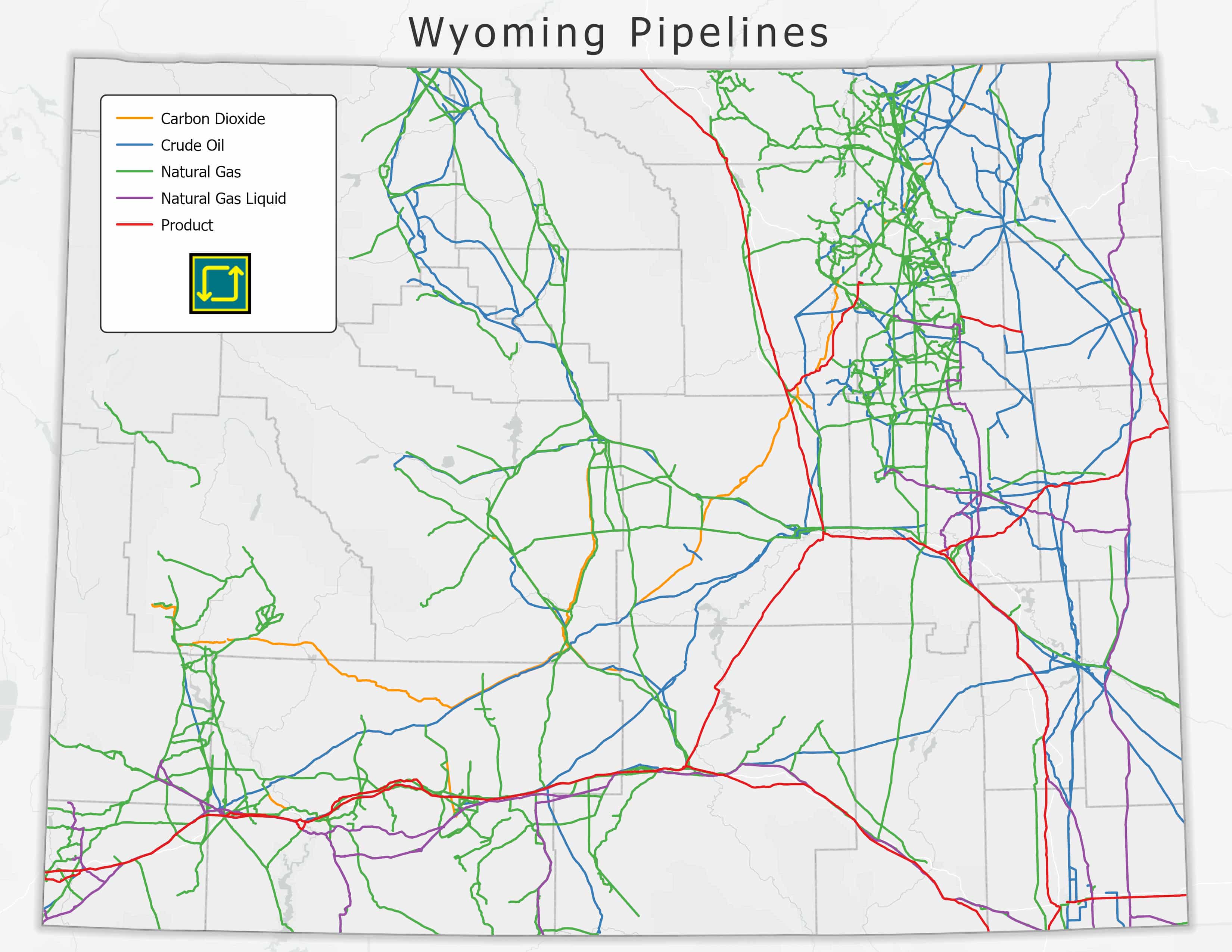 Wyoming Pipeline Map
