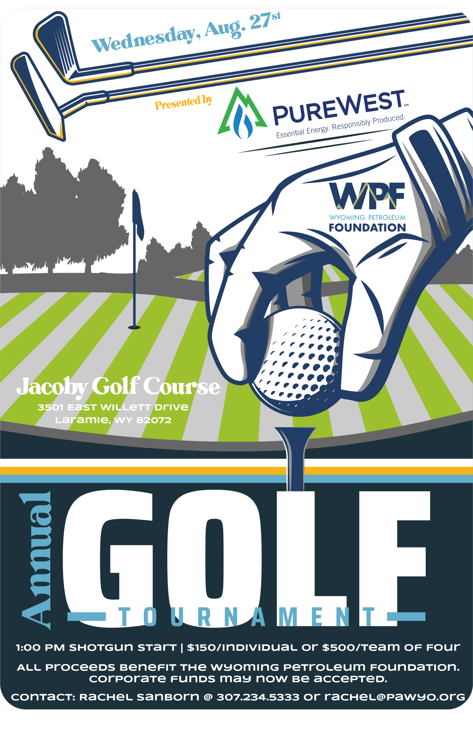 2025 Wyoming Petroleum Foundation Golf Tournament Flyer