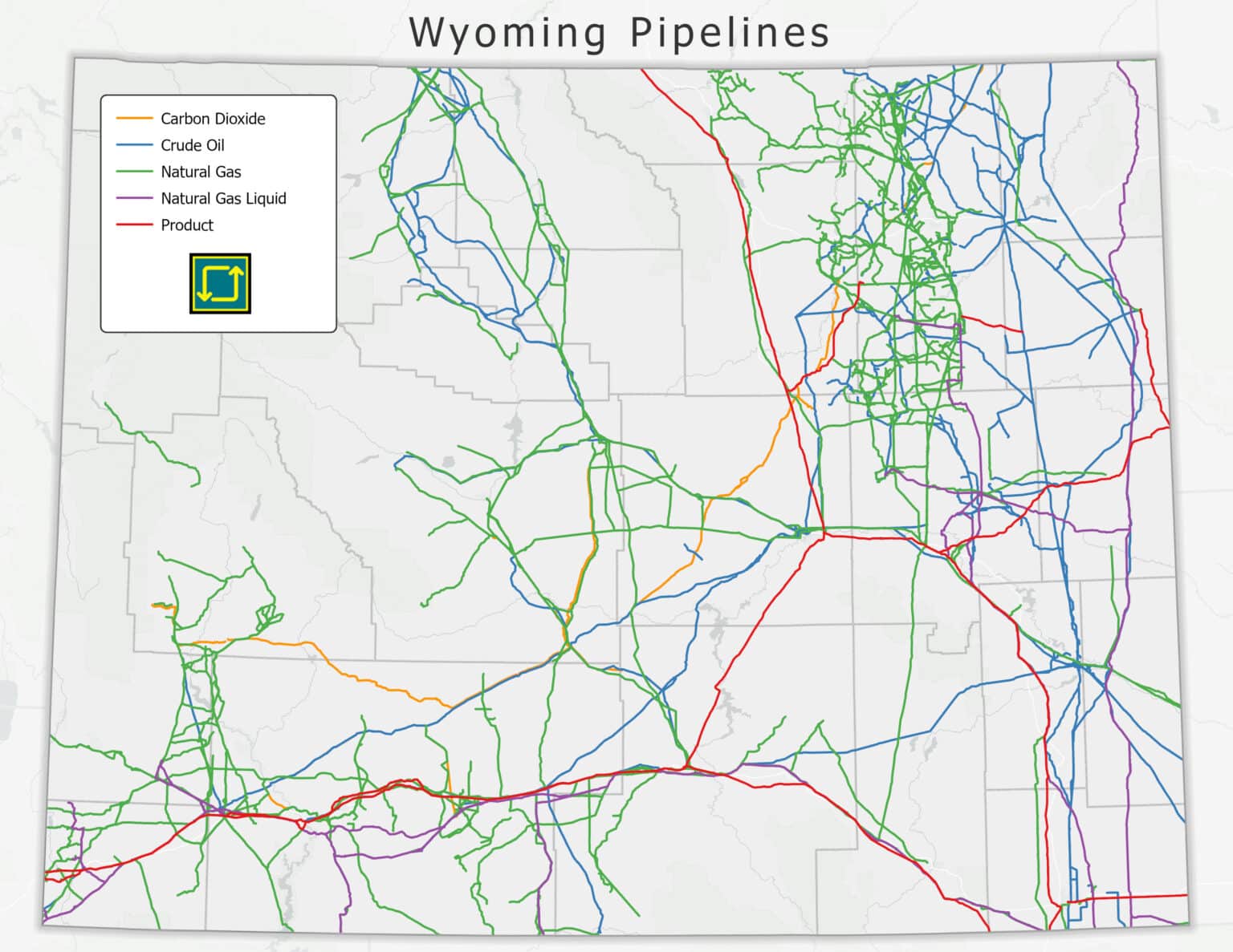 Wyoming Pipeline Map